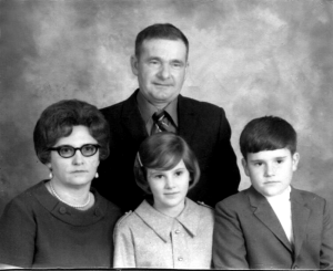 Margo with herFamily about 1969
